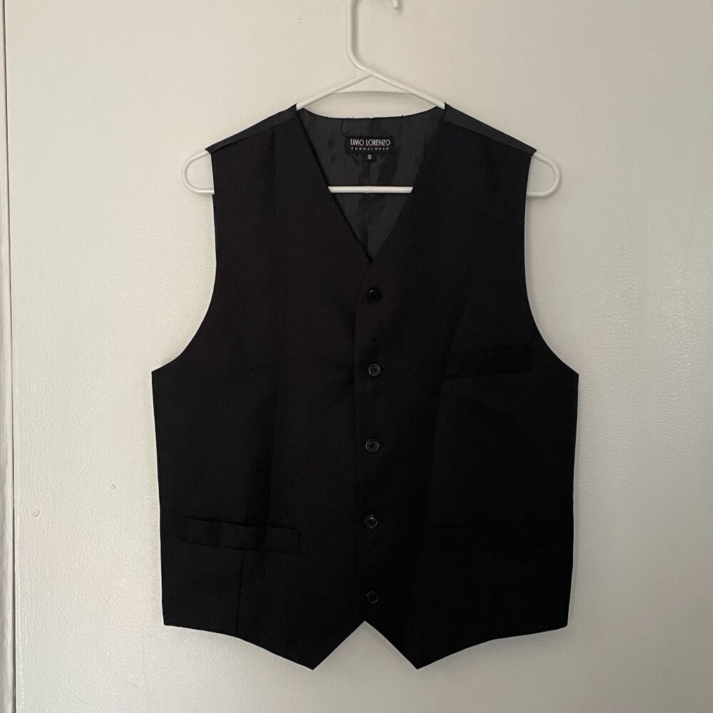 Umo Lorenzo Tuxedo Vest (Black, size S)